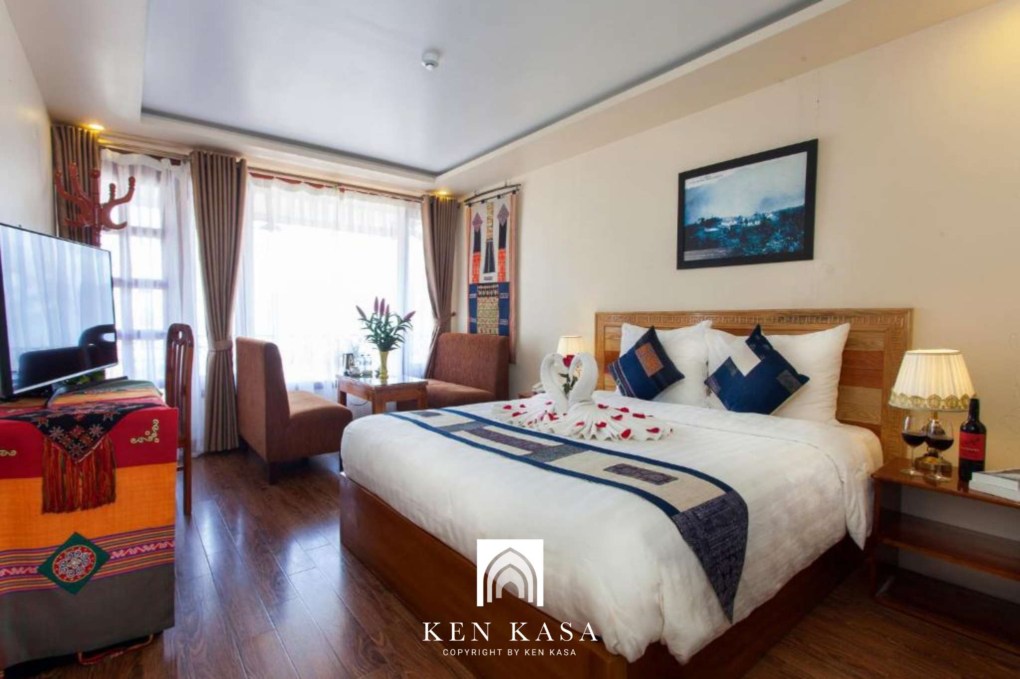Mẫu phòng ngủ khách sạn hiện đại Sapa Centre hotel 